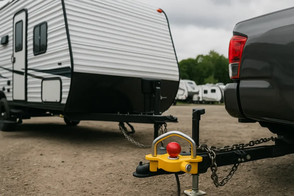 אביזרי הגנה מגניבת נגררים וקרוואנים